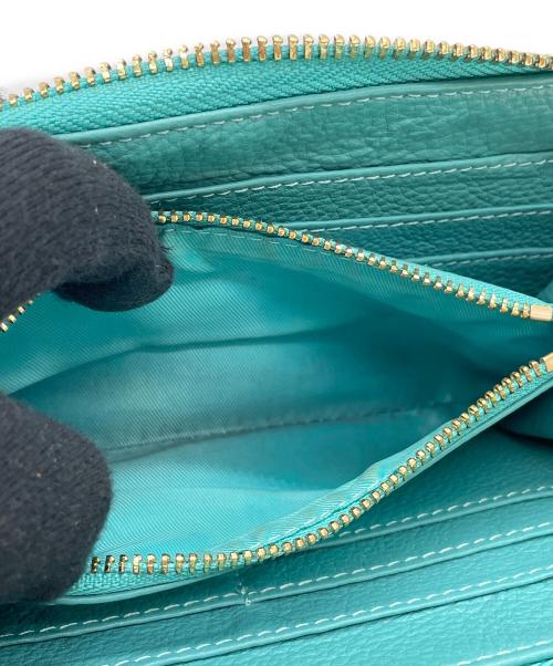 TORY BURCH（トリーバーチ）TORY BURCH (トリーバーチ) ラウンドファスナー長財布 エメラルドグリーンの古着・服飾アイテム