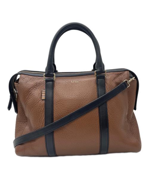 PAUL SMITH（ポールスミス）PAUL SMITH (ポールスミス) 2WAYバッグ ブラウンの古着・服飾アイテム