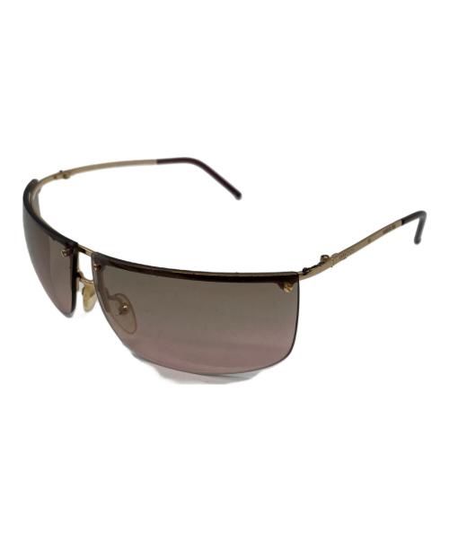 GUCCI（グッチ）GUCCI (グッチ) サングラス ブラウン×ゴールドの古着・服飾アイテム