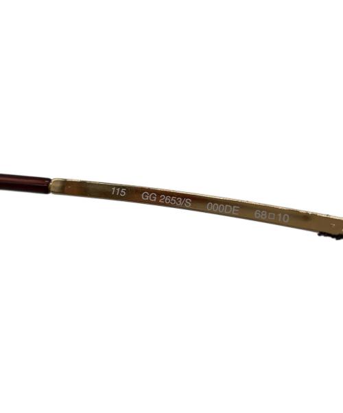 GUCCI（グッチ）GUCCI (グッチ) サングラス ブラウン×ゴールドの古着・服飾アイテム