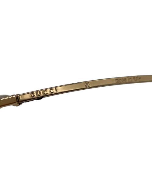 GUCCI（グッチ）GUCCI (グッチ) サングラス ブラウン×ゴールドの古着・服飾アイテム