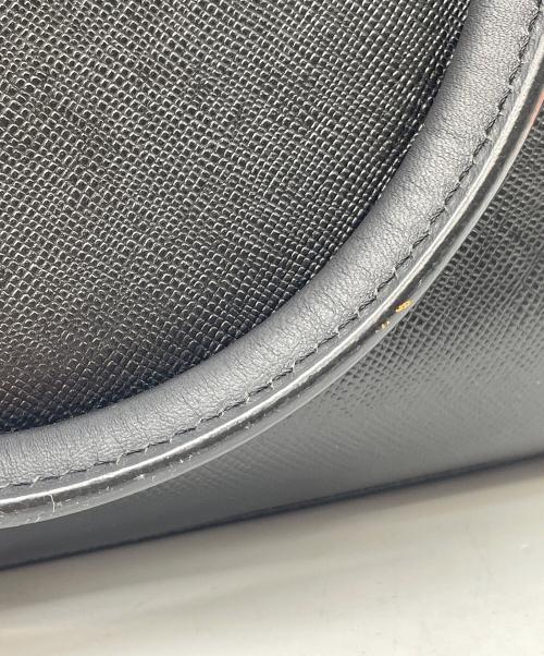 BURBERRY（バーバリー）BURBERRY (バーバリー) レザーハンドバッグ ブラックの古着・服飾アイテム