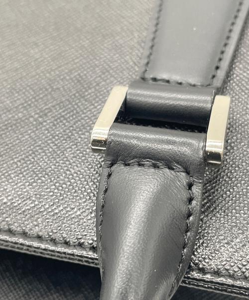 BURBERRY（バーバリー）BURBERRY (バーバリー) レザーハンドバッグ ブラックの古着・服飾アイテム