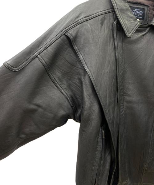 modessa（モデッサ）modessa (モデッサ) レザージャケット ブラック サイズ:Mの古着・服飾アイテム