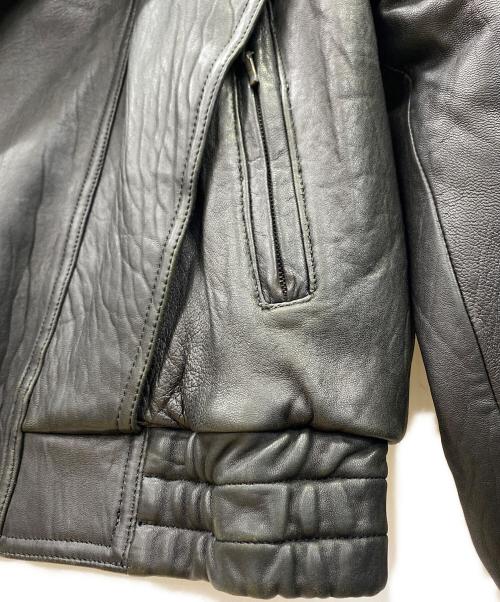 modessa（モデッサ）modessa (モデッサ) レザージャケット ブラック サイズ:Mの古着・服飾アイテム