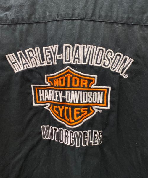 HARLEY-DAVIDSON（ハーレーダビッドソン）HARLEY-DAVIDSON (ハーレーダビッドソン) シャツジャケット ブラック サイズ:Lの古着・服飾アイテム