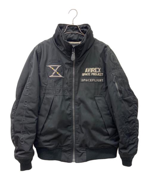 AVIREX（アヴィレックス）AVIREX (アヴィレックス) フライトジャケット ブラック サイズ:Lの古着・服飾アイテム