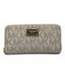 MICHAEL KORS（マイケルコース）の古着「ラウンドファスナー財布」｜アイボリー