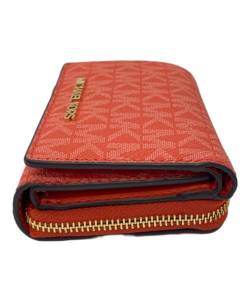 MICHAEL KORS（マイケル・コース）MICHAEL KORS (マイケルコース) コンパクトウォレット レッドの古着・服飾アイテム