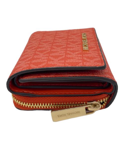 MICHAEL KORS（マイケル・コース）MICHAEL KORS (マイケルコース) コンパクトウォレット レッドの古着・服飾アイテム