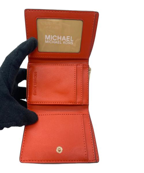 MICHAEL KORS（マイケル・コース）MICHAEL KORS (マイケルコース) コンパクトウォレット レッドの古着・服飾アイテム