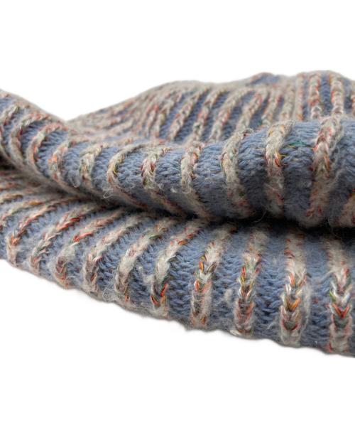 SUPREME（シュプリーム）SUPREME (シュプリーム) ニット帽 ブルー×ホワイトの古着・服飾アイテム