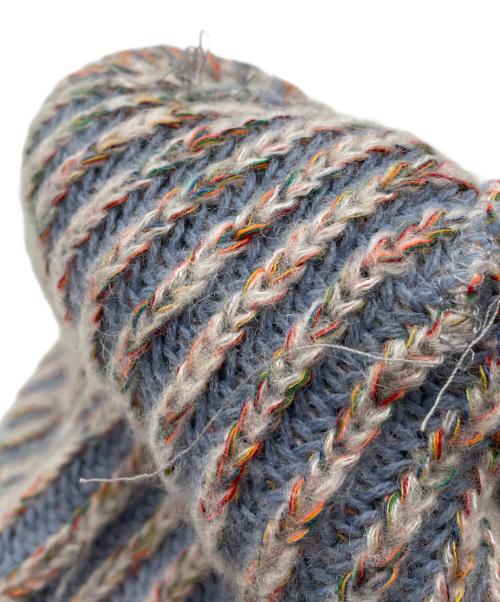 SUPREME（シュプリーム）SUPREME (シュプリーム) ニット帽 ブルー×ホワイトの古着・服飾アイテム