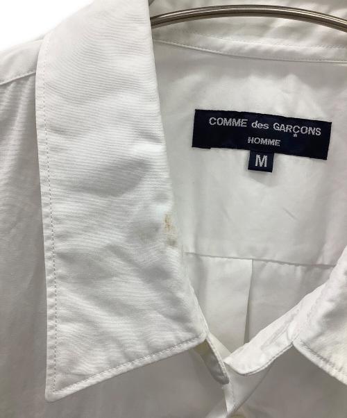 COMME des GARCONS HOMME（コムデギャルソン オム）COMME des GARCONS HOMME (コムデギャルソン オム) 半袖シャツ ホワイト×ブルー サイズ:Mの古着・服飾アイテム