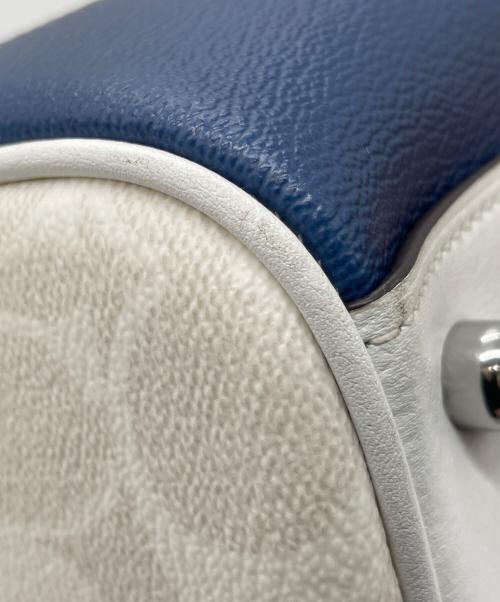 COACH（コーチ）COACH (コーチ) 2WAYバッグ ホワイト×ブルーの古着・服飾アイテム