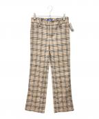 BURBERRY BLUE LABELバーバリーロンドンブルーレーベル）の古着「ストレートパンツ」｜ブラウン