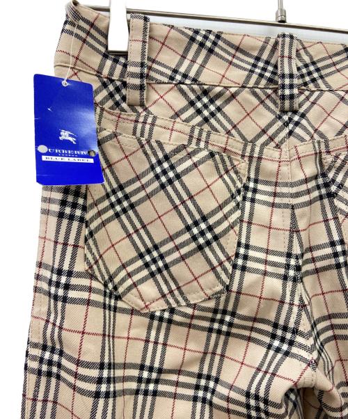 BURBERRY BLUE LABEL（バーバリーロンドンブルーレーベル）BURBERRY BLUE LABEL (バーバリーロンドンブルーレーベル) ストレートパンツ ブラウン サイズ:S 未使用品の古着・服飾アイテム