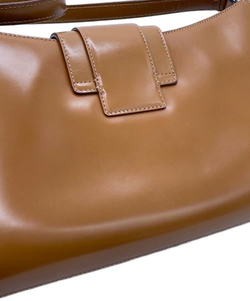 Salvatore Ferragamo（サルヴァトーレ フェラガモ）Salvatore Ferragamo (サルヴァトーレ フェラガモ) レザーハンドバッグ ブラウンの古着・服飾アイテム