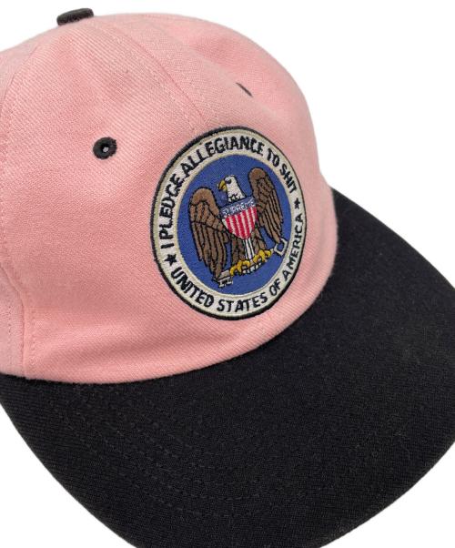 SUPREME（シュプリーム）SUPREME (シュプリーム) Pledge Allegiance 6-Panel ピンク×ブラックの古着・服飾アイテム