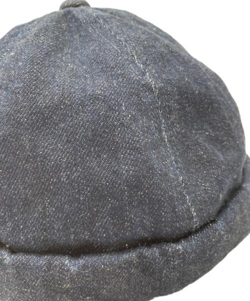 JAPAN BLUE JEANS（ジャパンブルージーンズ）JAPAN BLUE JEANS (ジャパン ブル ージーンズ) デニムロールキャップ インディゴの古着・服飾アイテム