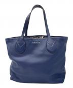 MARC JACOBSマークジェイコブズ）の古着「レザートートバッグ」｜ネイビー