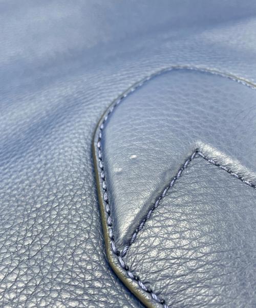 MARC JACOBS（マークジェイコブズ）MARC JACOBS (マークジェイコブス) レザートートバッグ ネイビーの古着・服飾アイテム