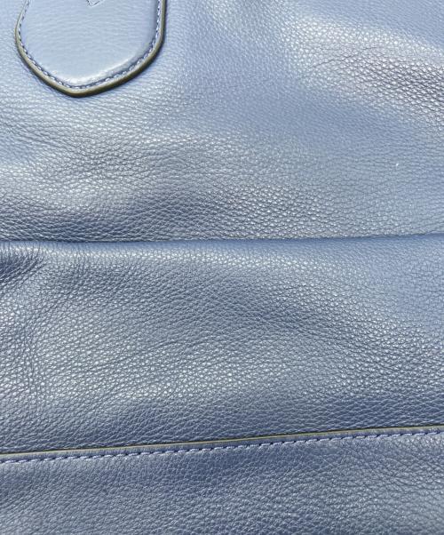 MARC JACOBS（マークジェイコブズ）MARC JACOBS (マークジェイコブス) レザートートバッグ ネイビーの古着・服飾アイテム