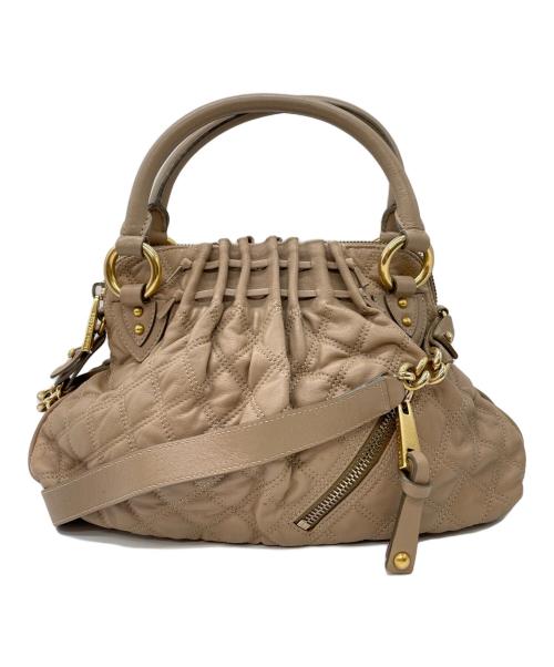 MARC JACOBS（マークジェイコブス）MARC JACOBS (マークジェイコブス) レザー2WAYバッグ ベージュの古着・服飾アイテム