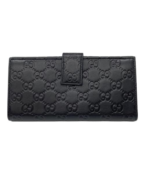 GUCCI（グッチ）GUCCI (グッチ) 長財布 ブラックの古着・服飾アイテム