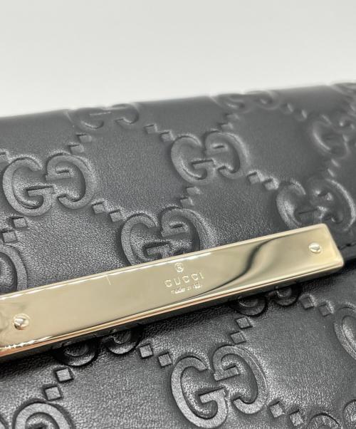 GUCCI（グッチ）GUCCI (グッチ) 長財布 ブラックの古着・服飾アイテム