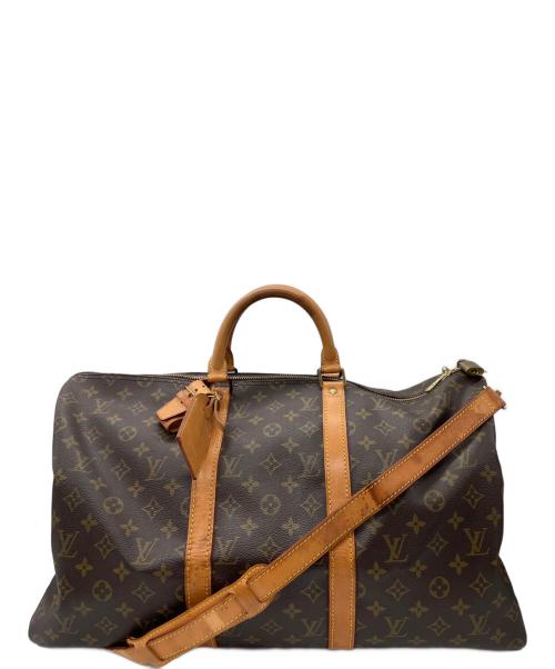 LOUIS VUITTON（ルイ ヴィトン）LOUIS VUITTON (ルイ ヴィトン) ボストンバッグ/キーポル・バンドリエール50 ブラウンの古着・服飾アイテム