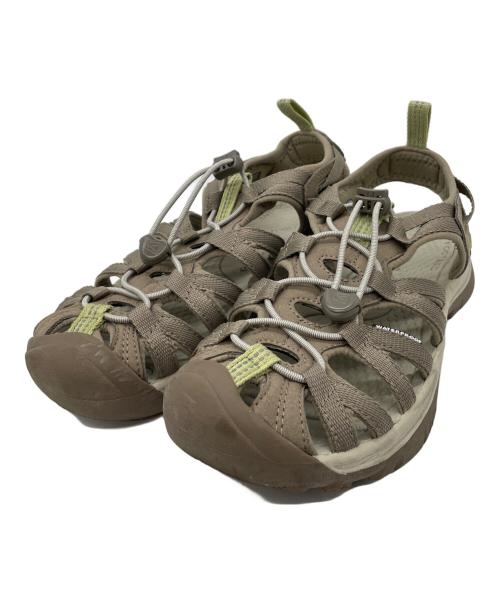 KEEN（キーン）KEEN (キーン) サンダル ブラウン×グリーン サイズ:24cmの古着・服飾アイテム