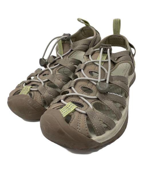 KEEN（キーン）KEEN (キーン) サンダル ブラウン×グリーン サイズ:24cmの古着・服飾アイテム