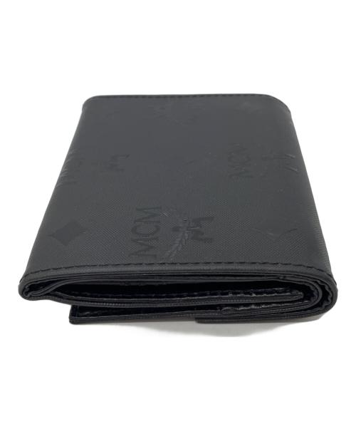 MCM（エムシーエム）MCM (エムシーエム) 3つ折り財布 ブラックの古着・服飾アイテム