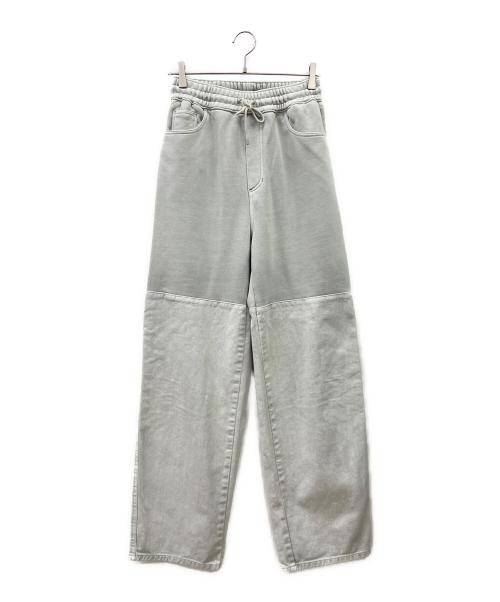 AMOMENTO（アモーメント）AMOMENTO (アモーメント) DRAWSTRING DENIM PANTS ミントグリーン サイズ:Sの古着・服飾アイテム