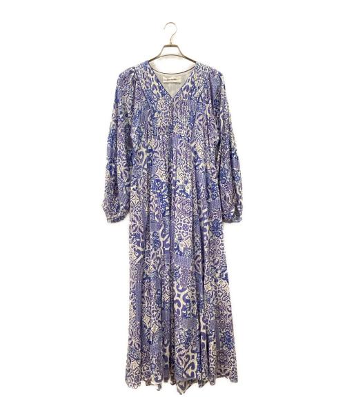 sara mallika（サラマリカ）sara mallika (サラマリカ) ブラウスワンピース ネイビー×ホワイト サイズ:Mの古着・服飾アイテム