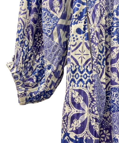 sara mallika（サラマリカ）sara mallika (サラマリカ) ブラウスワンピース ネイビー×ホワイト サイズ:Mの古着・服飾アイテム