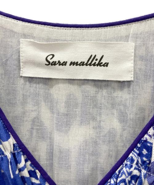 sara mallika（サラマリカ）sara mallika (サラマリカ) ブラウスワンピース ネイビー×ホワイト サイズ:Mの古着・服飾アイテム