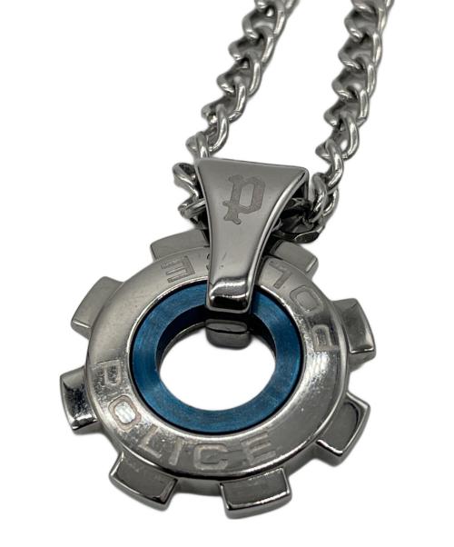 POLICE（ポリス）POLICE (ポリス) ネックレス シルバーカラー×ブルーの古着・服飾アイテム