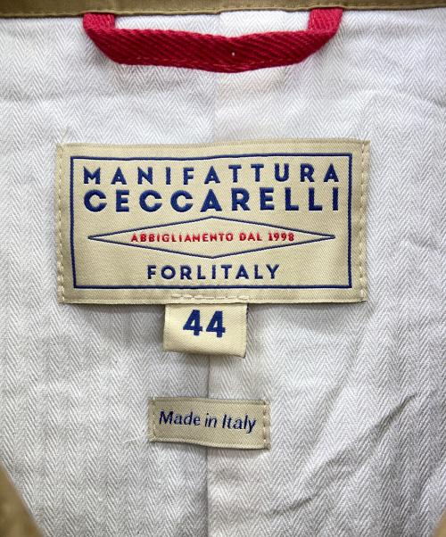 MANIFATTURA CECCARELLI（マニファッツュラ・チェッカレッリ）MANIFATTURA CECCARELLI (マニファッツュラ・チェッカレッリ) ハリントンジャケット ベージュ サイズ:44の古着・服飾アイテム
