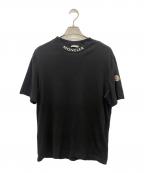 MONCLERモンクレール）の古着「半袖カットソー」｜ブラック×ホワイト