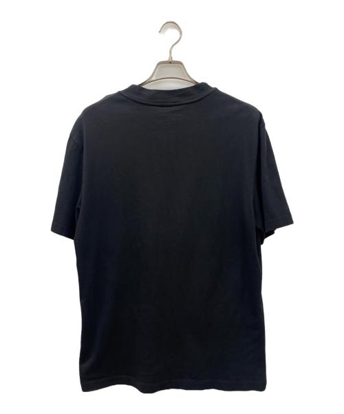 MONCLER（モンクレール）MONCLER (モンクレール) 半袖カットソー ブラック×ホワイト サイズ:Mの古着・服飾アイテム