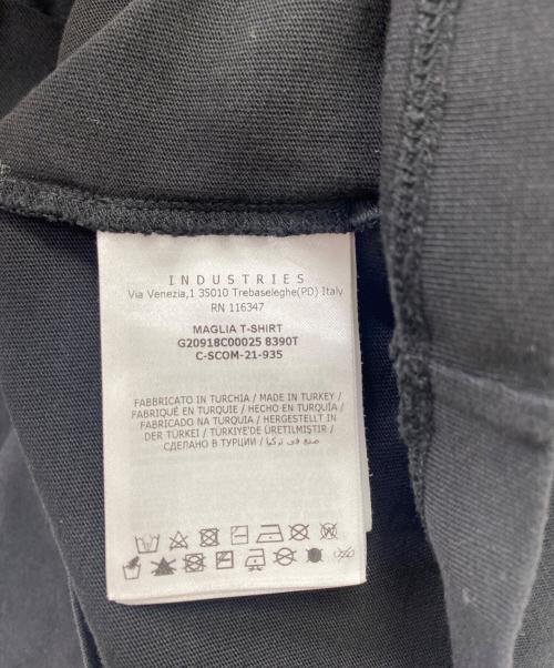 MONCLER（モンクレール）MONCLER (モンクレール) 半袖カットソー ブラック×ホワイト サイズ:Mの古着・服飾アイテム