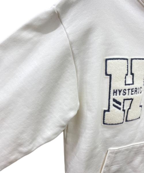 WIND AND SEA（ウィンダンシー）WIND AND SEA (ウィンダンシー) Hysteric Glamour (ヒステリックグラマー) プルオーバーパーカー ホワイト×ブラック サイズ:Mの古着・服飾アイテム