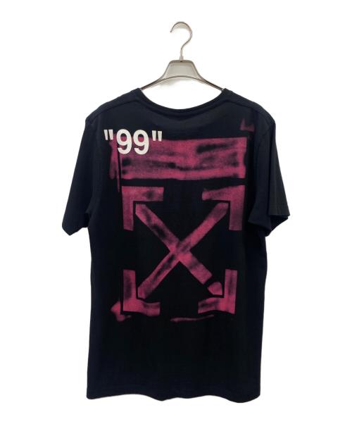 OFFWHITE（オフホワイト）OFFWHITE (オフホワイト) 半袖カットソー ブラック×ホワイト サイズ:XLの古着・服飾アイテム