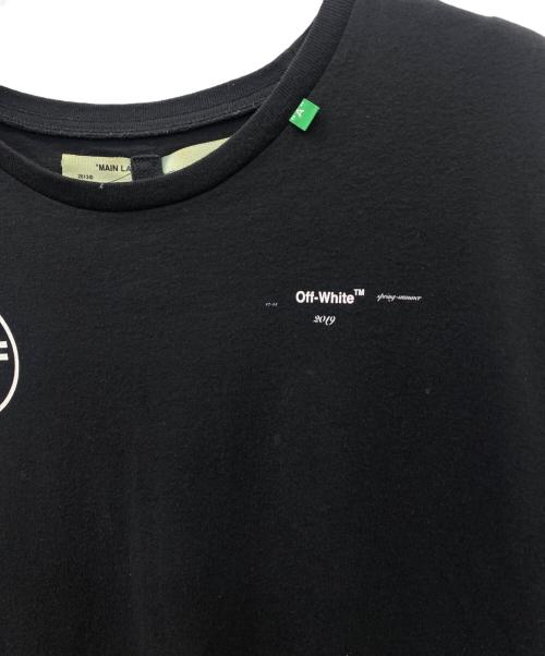 OFFWHITE（オフホワイト）OFFWHITE (オフホワイト) 半袖カットソー ブラック×ホワイト サイズ:XLの古着・服飾アイテム