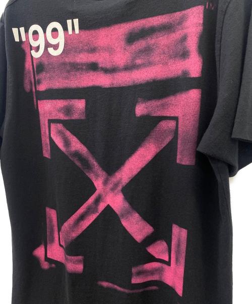 OFFWHITE（オフホワイト）OFFWHITE (オフホワイト) 半袖カットソー ブラック×ホワイト サイズ:XLの古着・服飾アイテム