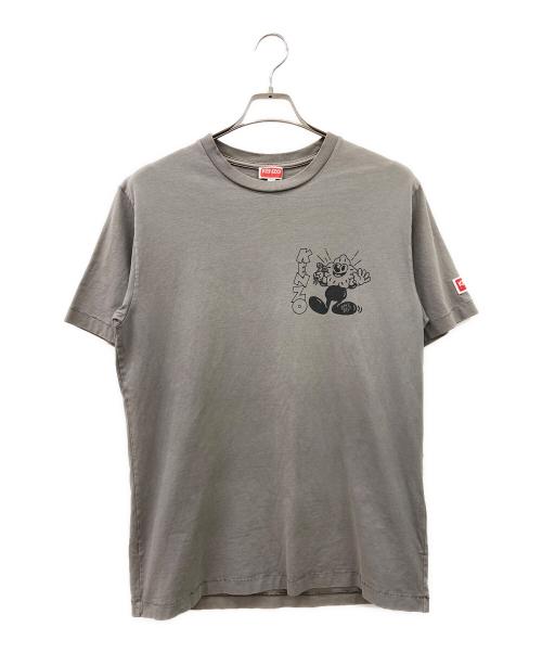 KENZO（ケンゾー）KENZO (ケンゾー) 半袖カットソー グレー×ブラック サイズ:Sの古着・服飾アイテム