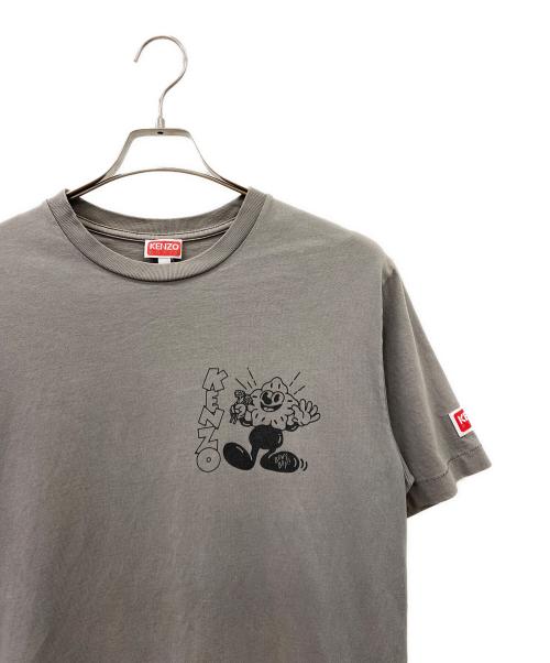 KENZO（ケンゾー）KENZO (ケンゾー) 半袖カットソー グレー×ブラック サイズ:Sの古着・服飾アイテム