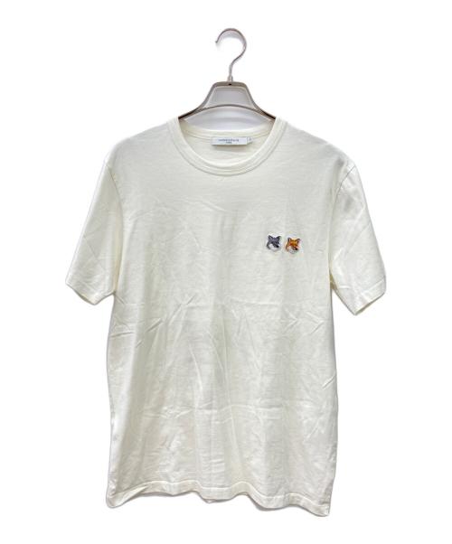 maison kitsune（メゾンキツネ）maison kitsune (メゾンキツネ) 半袖カットソー アイボリー サイズ:Mの古着・服飾アイテム